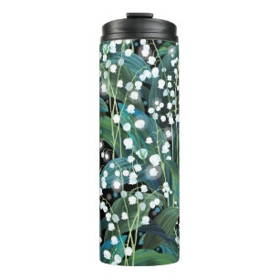 Termo Fondo del patrón sin soldadura de Lily Valley