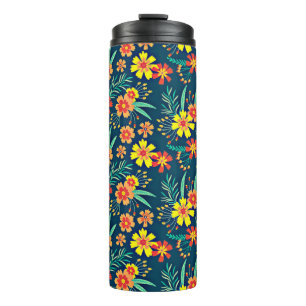 Termo Fondo floral Hermoso Diseño