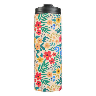 Termo Fondo floral vintage. Patrón vintage sin foco