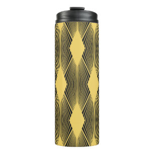 Termo Fondo geométrico abstracto Art Deco