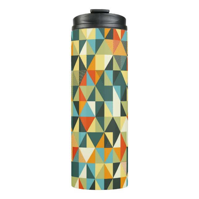 Termo Fondo geométrico moderno. Resumen de patrón plano (Anverso)