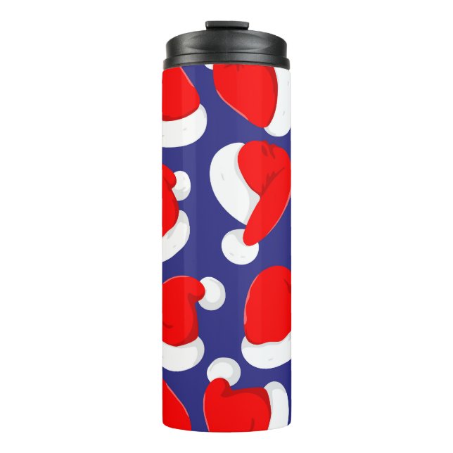 Termo Fondo impecable del Personalizado de Santa Hat (Anverso)