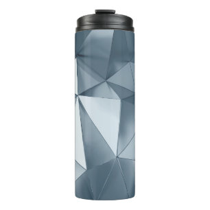 Termo Fondo metalizado geométrico tridimensional