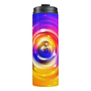 Termo fondo multicolor abstracto. círculo brillante