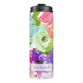 Termo Fondo PixDezines Floral Watercolor/DIY