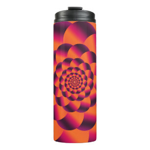 Termo Fondo psicodélico multicolor, vorágine funky 