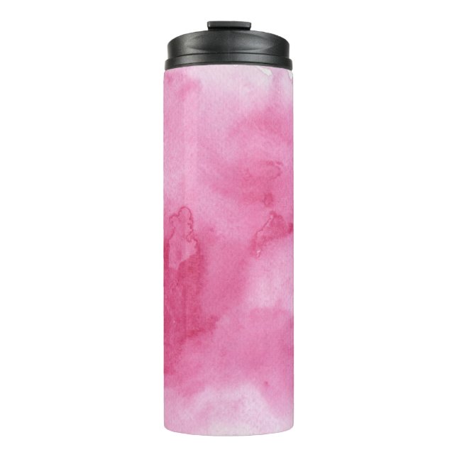 Termo fondo rosado de la acuarela para su (Anverso)