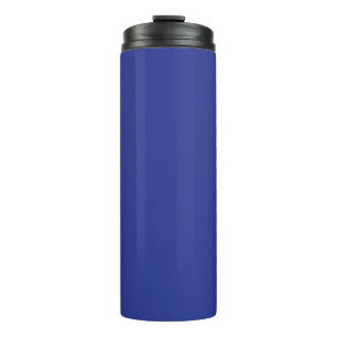 Termo Fondo Sólido Azul Profundo   Diseño Minimalista Au