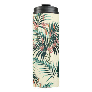 Termo Fondo tropical con plantas de selva. Sin inconveni