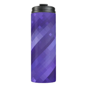 Termo Fondo violeta de mosaico abstracto brillante con g