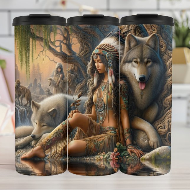Termo Forest Dweller, Wolf Pack, Sunset. (Subido por el creador)