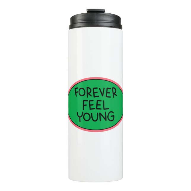 Termo Forever feel young sticker overlay design element. (Anverso)