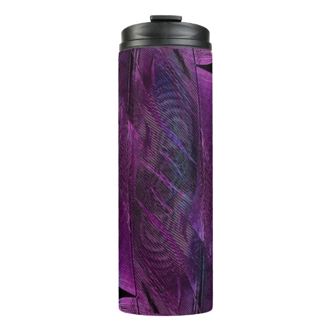 Termo Forma de textura de patrón de plumas (Anverso)