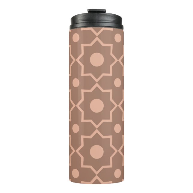 Termo Forma geométrica moderna Mocha Mousse Dusty Rosa (Anverso)
