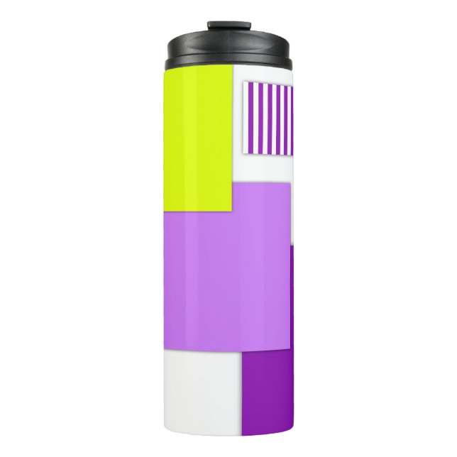 Termo Formas geométricas de papel multicolor (Anverso)