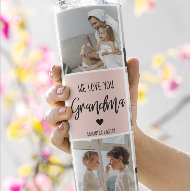 Termo Foto Collage Pink Te Amo La Abuela Mejor Regalo (Subido por el creador)