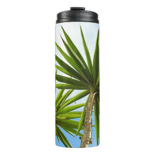 Termo Foto con efecto de pintura de hojas de palmera yuc