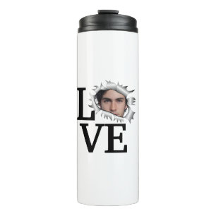 Termo Foto de amor de personalizado en un agujero vintag