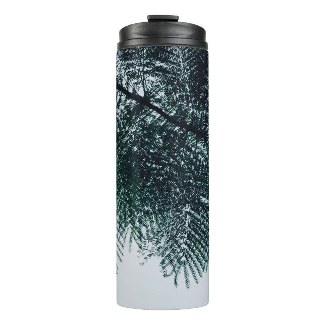 Termo Foto de árbol verde en ángulo bajo (Anverso)