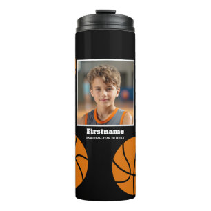 Termo Foto De Baloncesto Añadir Su Nombre - Puede Editar