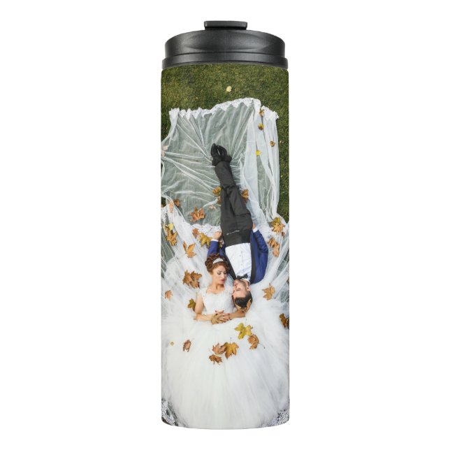 Termo Foto de casamiento personalizado (Anverso)