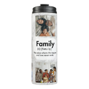 Termo Foto de familia personalizado envuelta con ocho im