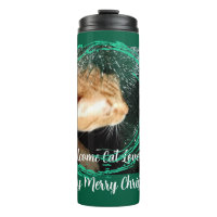 Foto de Ginger Cat, texto, Tumbler térmico Persona