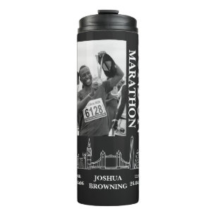 Termo Foto de medalla personalizada de la maratón de Lon