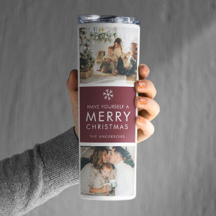 Termo Foto de Navidad Personalizada