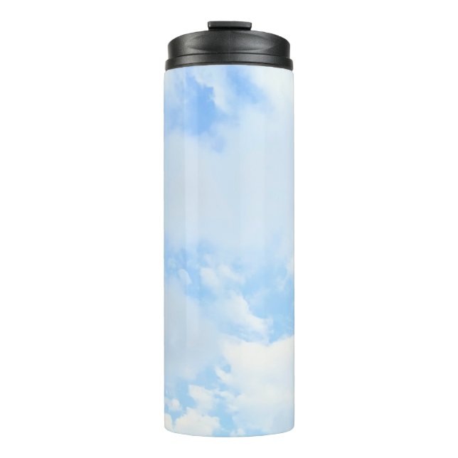 Termo Foto de Peaceful Light Blue Sky Simple (Anverso)