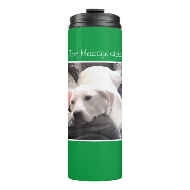 Termo Foto de perro cansado junto a mejor amigo (Anverso)