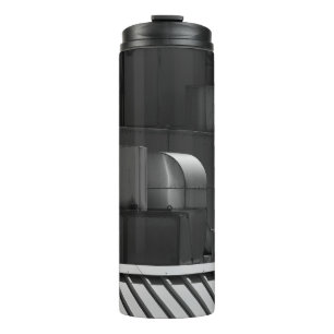 TERMO FOTO EN ESCALA GRIS DE UN TREN