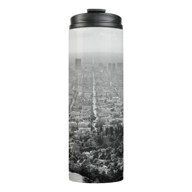 TERMO FOTO GRAYSCALE AERIAL DE LA CIUDAD (Anverso)