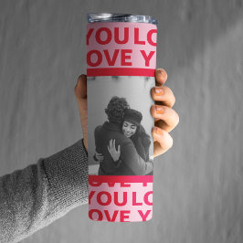 Termo Foto moderna | Red & Pink Love You Valentines Gift