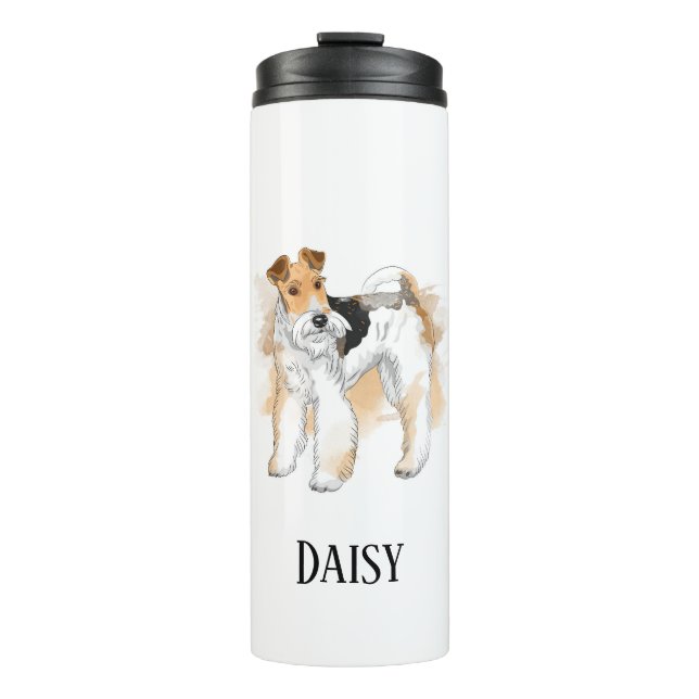 Termo Foto personalizada de Fox Terrier (Anverso)
