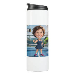 Termo Foto personalizada de jugador de pádel/pickleball 