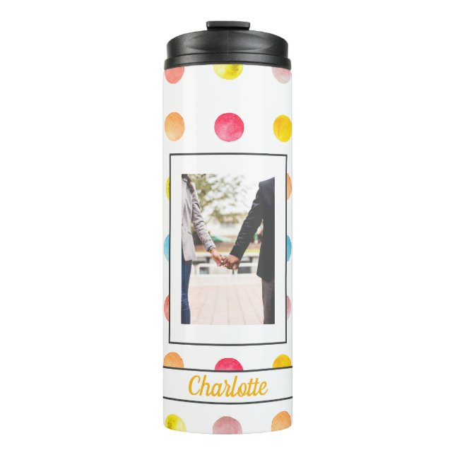 Termo Foto personalizada del patrón de estampado de arco (Anverso)