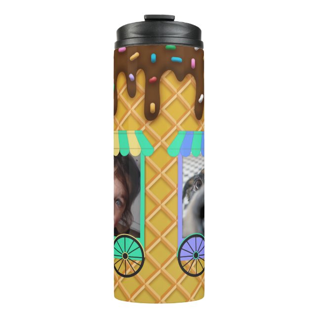 Termo Foto personalizado Ice Cream Waffle Cone (Anverso)
