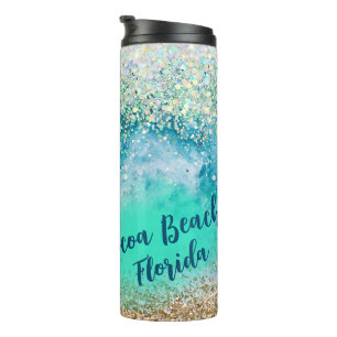 Termo Foto personalizado Tropical Beach Aqua Nautical Ro