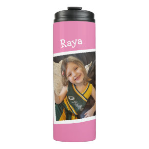 Termo Foto y nombre del niño personalizado