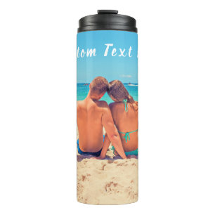 Termo Foto y texto personalizado - Su propio diseño - E