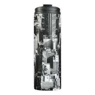 TERMO FOTOGRAFÍA AÉREA DE GRAYSCALE DE EDIFICIOS