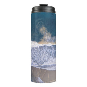 TERMO FOTOGRAFÍA DE ALTO ÁNGULO DE LA PLAYA