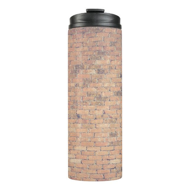 Termo Fotografía de pared de ladrillo marrón (Anverso)