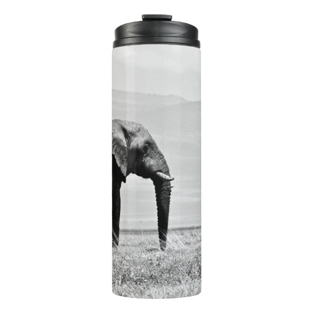 TERMO FOTOGRAFÍA GRAYSCALE DE ELEFANTE (Anverso)