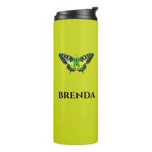 Termo Fotografía moderna Cuta mariposa Verde
