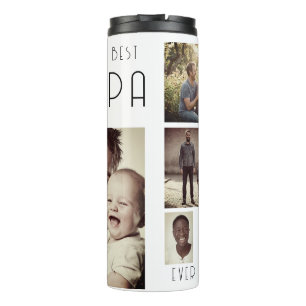 Termo Fotomontaje personalizado del mejor papá del mundo