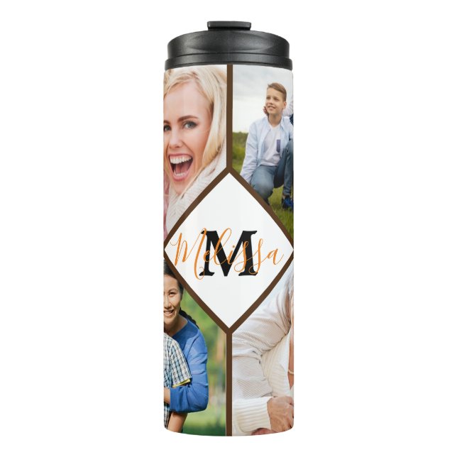 Termo Fotos familiares personalizadas del tumbler térmic (Anverso)