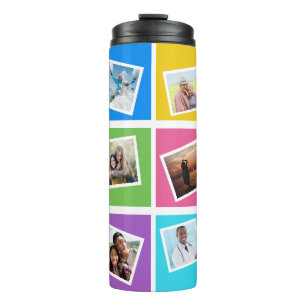 Termo Fotos personalizados y nombre Colorful