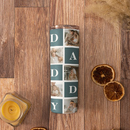 Termo Fotos y regalos de papi verde de los padres de la